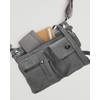 Gray Shoulder Bag Women - Bicky Bernard - 2.7 liters - Spacious - Lightweight - Polyester - 27.5x4.5x22cm