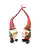 2x Christmas gnome in cute design 12x10x50 garden gnome for christmas decoration decorative gnome room decoration