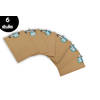 6x Clipboards - Clipboards A4 - Clipboards wood A4 31 x 22 x 1.5 cm