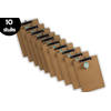10x Klemborden - Klemborden A4 - Klemborden hout A4 31 x 22 x 1.5 cm