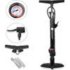 Accurate Bicycle Pump with Analog Pressure Gauge - 62.50cmx24cmx62cm - For Precise Tire Pressure - Max. 8 bar Pressure