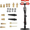 Discountershop Bicycle pump Including Adapters 14 pieces black