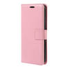 Basey Samsung Galaxy A54 Hoesje Bookcase Hoes Flip Case Book Cover - Samsung A54 Hoes Book Case Hoesje - Licht Roze