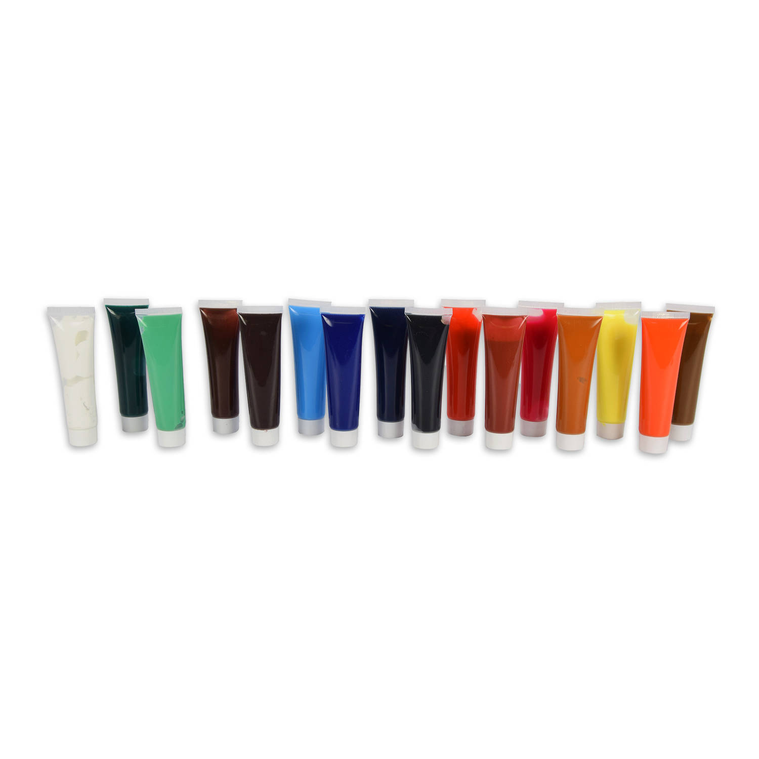 Acrylverf tubes in 16 kleuren 36 ml Hobby-knutselmateriaal Schilderij maken Verf op waterbasis Versc
