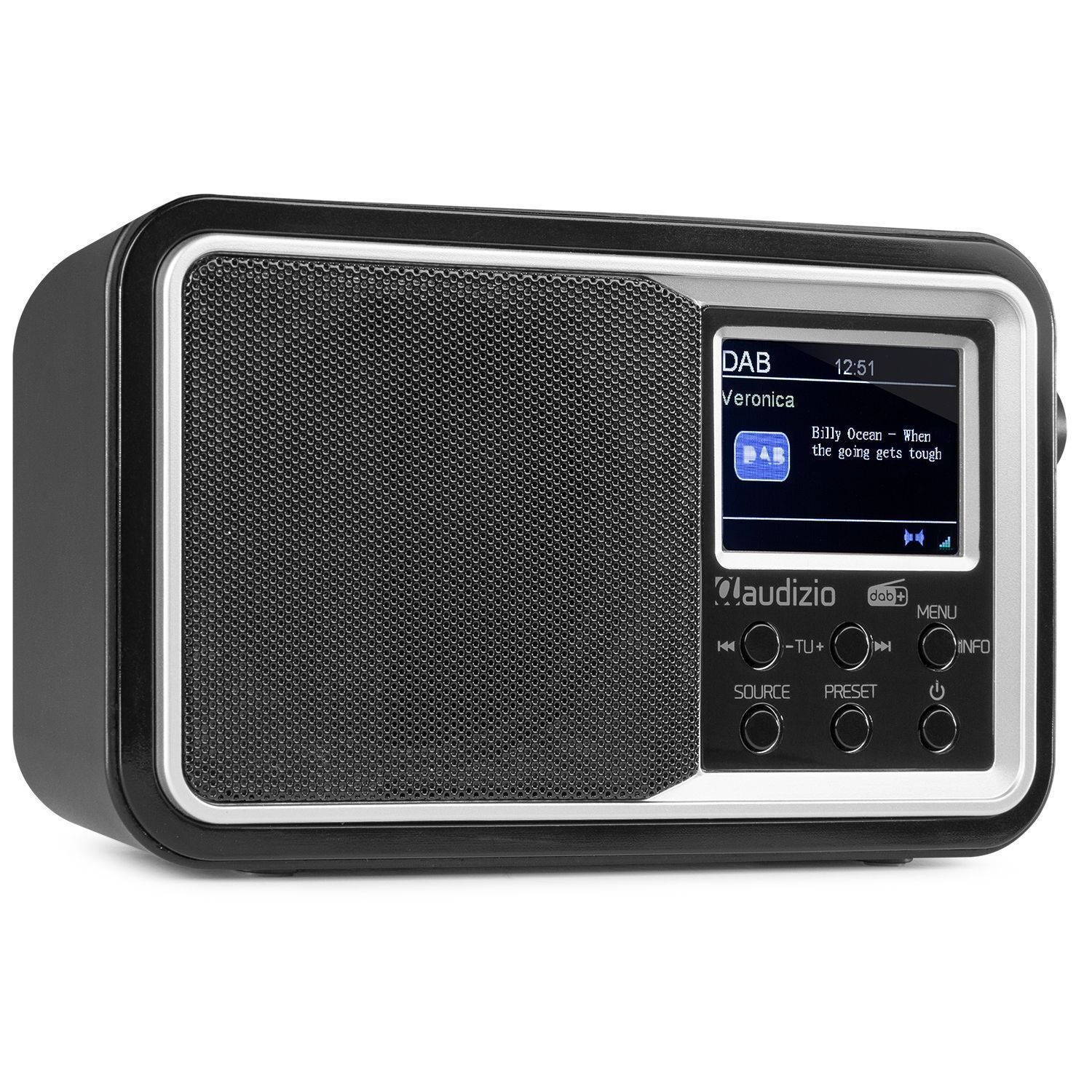 onderpand boete marketing Audizio Anzio draagbare DAB radio met Bluetooth, FM radio en accu - Zwart |  Blokker