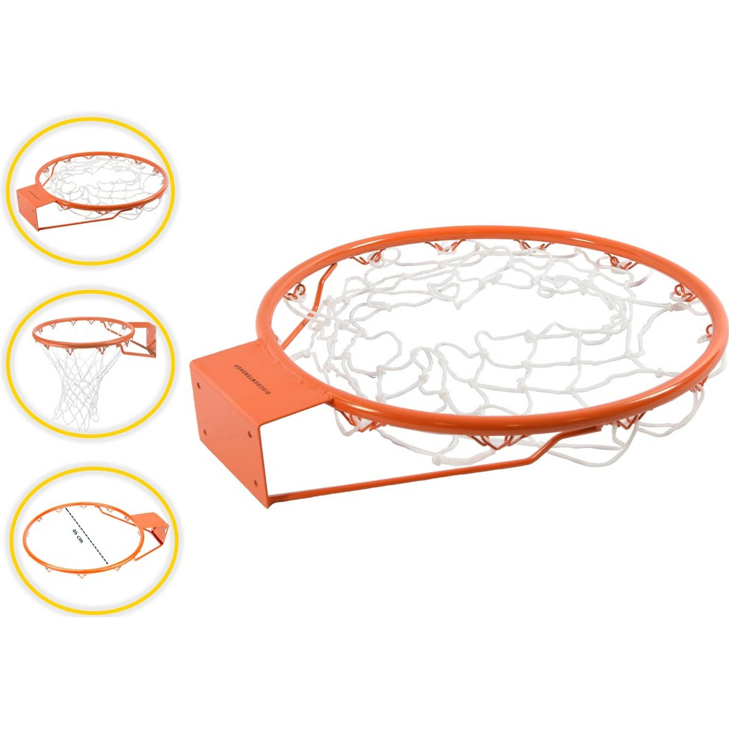 Basketbalring Met Net 45 Cm Oranje