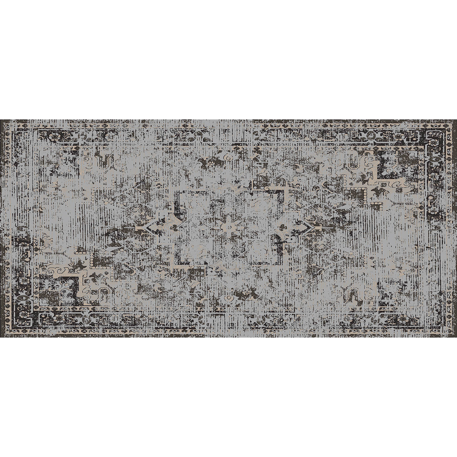 MD Entree - Design mat - Universal - Aztec Grey - 67 x 150 cm