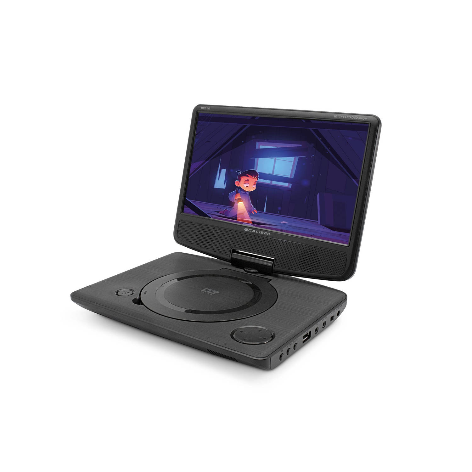 Caliber MPD125 Draagbare DVD-speler 25.4 cm 10 inch Incl. 12 V auto-aansluitkabel, Werkt op een accu