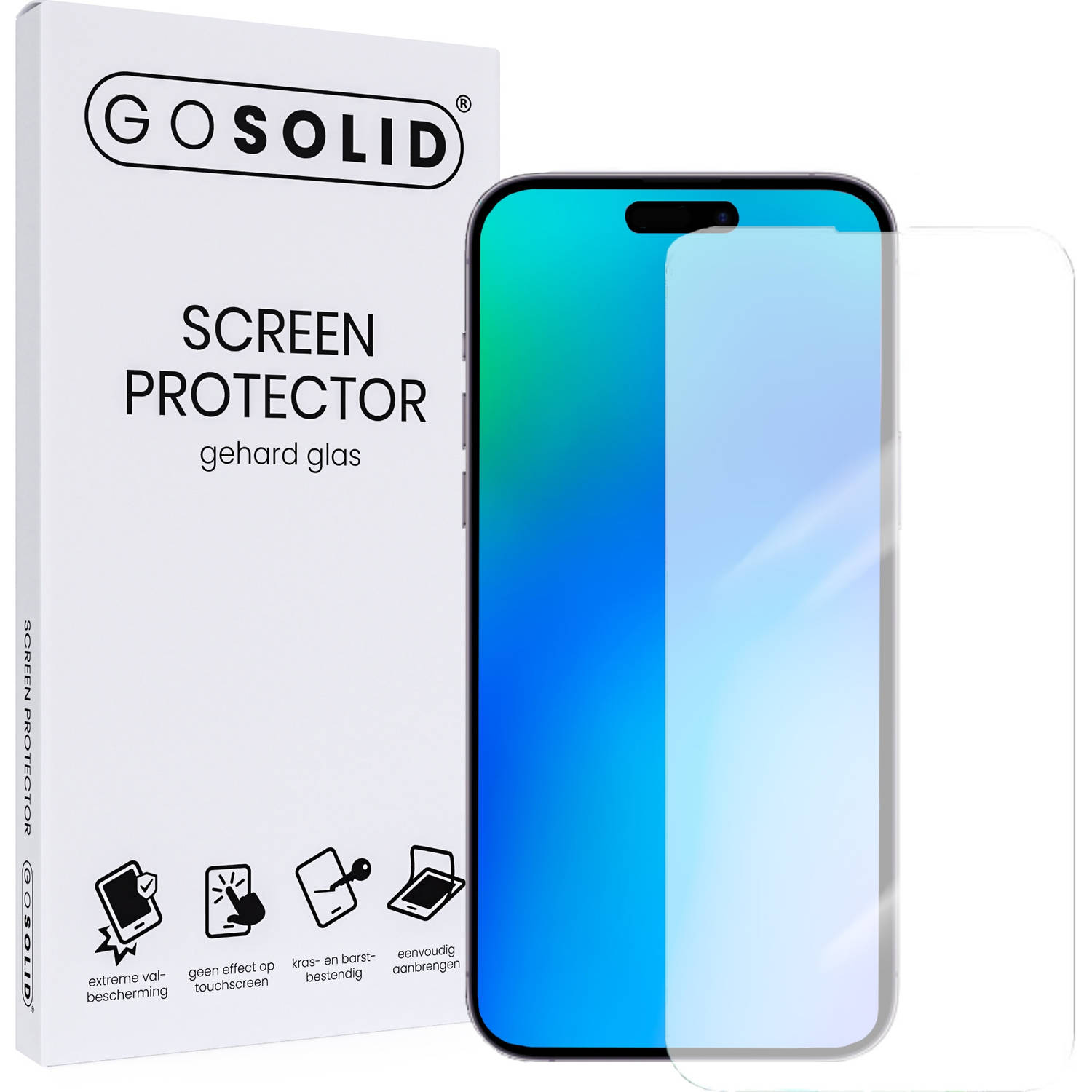 Go Solid! Apple Iphone 14 Pro Max Screenprotector Gehard Glas