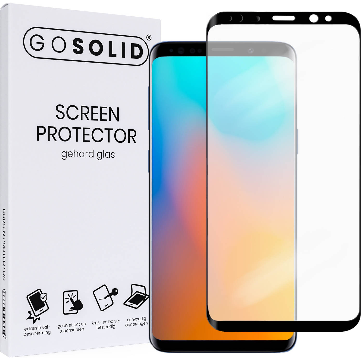 GO SOLID! ® screenprotector Samsung Galaxy S9 - gehard glas