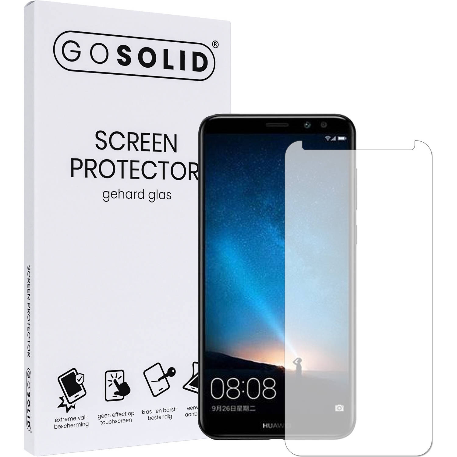 GO SOLID! ® screenprotector Huawei Mate 10 Pro - gehard glas