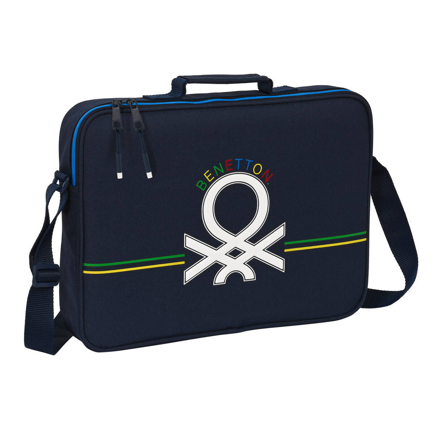 Schooltas Benetton Sixties Marineblauw (38 x 28 x 6 cm)