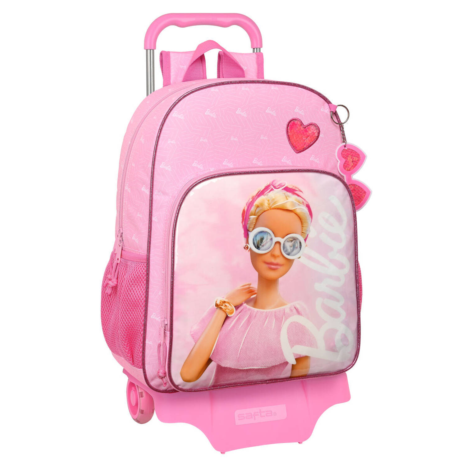 Schoolrugzak met Wielen Barbie Girl Roze (33 x 42 x 14 cm)