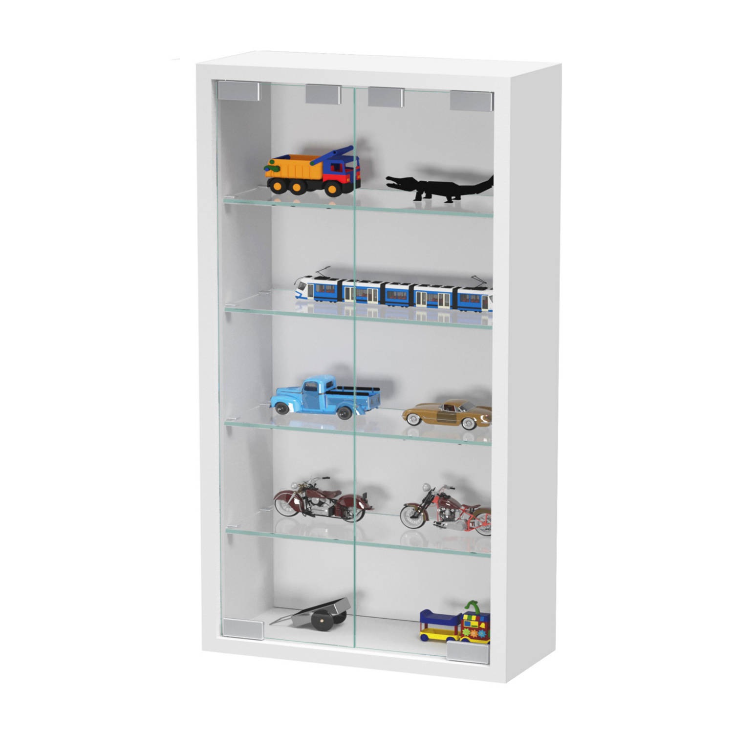 Vitrinekast staande hangende wandvitrine - 30 x 60 x 13 cm