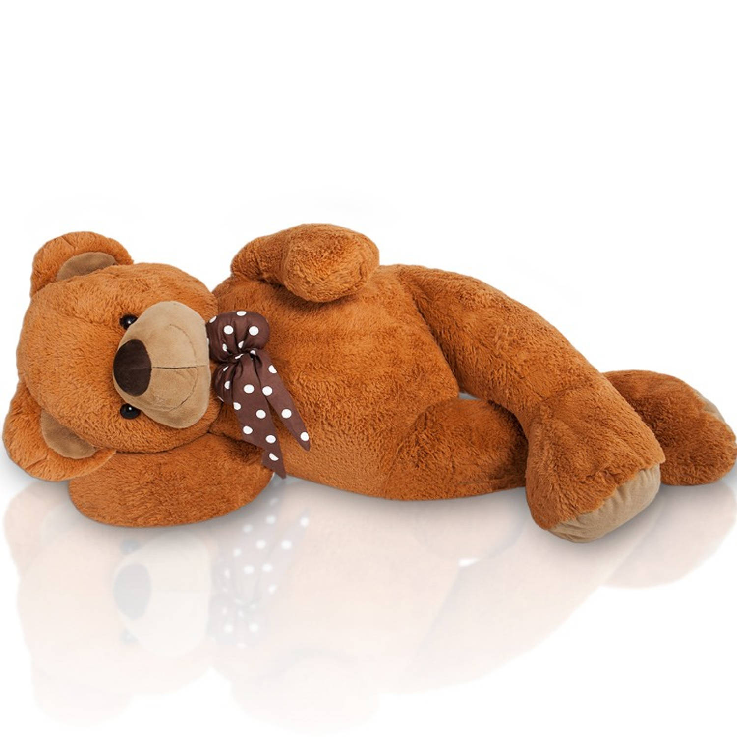 zwanger Op en neer gaan Moderator Teddybeer, 150 cm, knuffelbeer, teddy XXL , knuffel, beer, bruin | Blokker