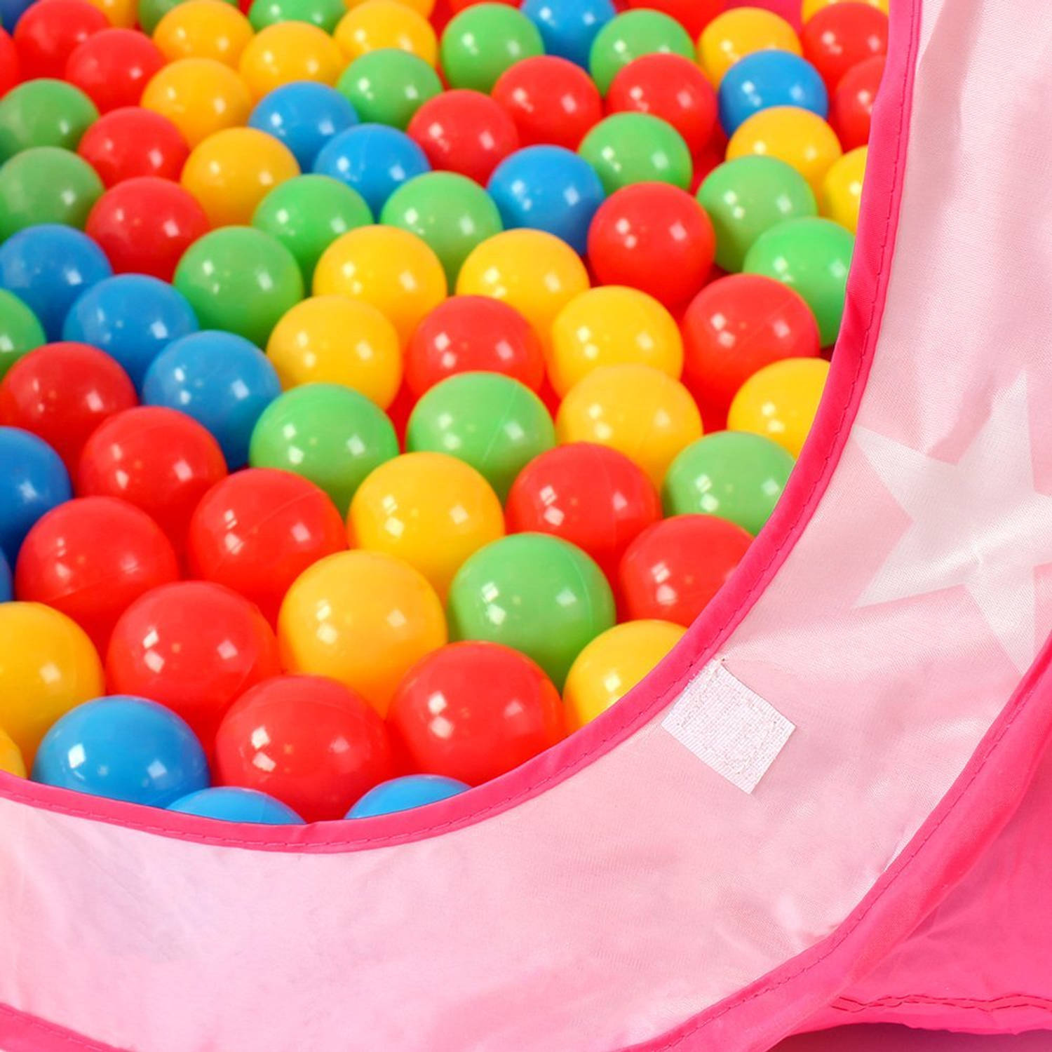 Kinderspeeltent Met 100 Ballen Voor Binnen En Buiten Inclusief Draagtas Roze