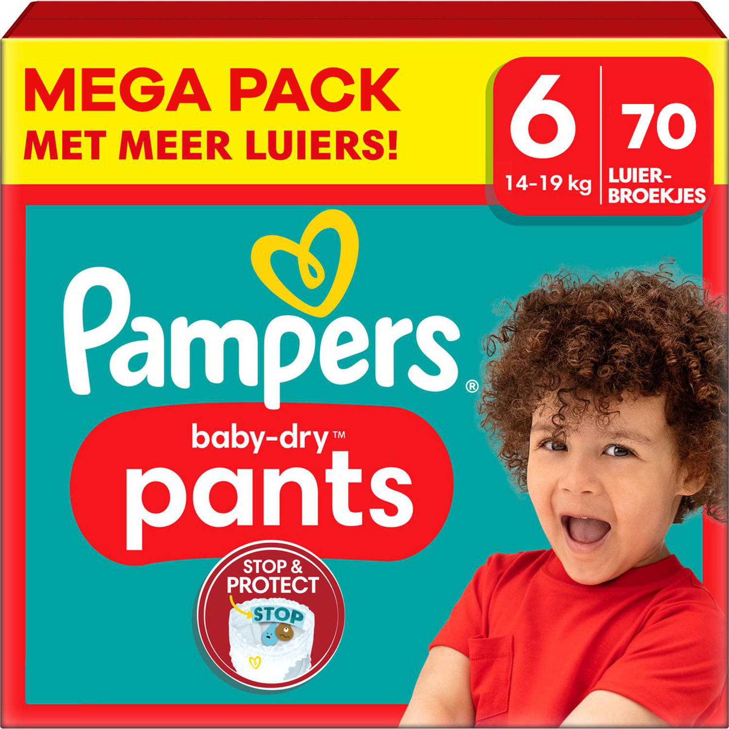 Pampers - Baby Dry Pants - Maat 6 - Mega Pack - 70 stuks - 15+ KG