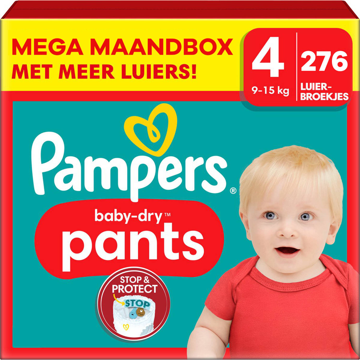 Pampers Baby Dry Pants Maat 4 Mega Maandbox 276 Stuks 9-15 Kg