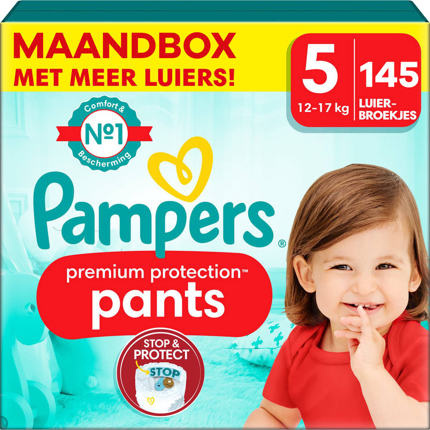 Pampers Premium Protection Pants Maat 5 Maandbox 145 Stuks 12-17 Kg