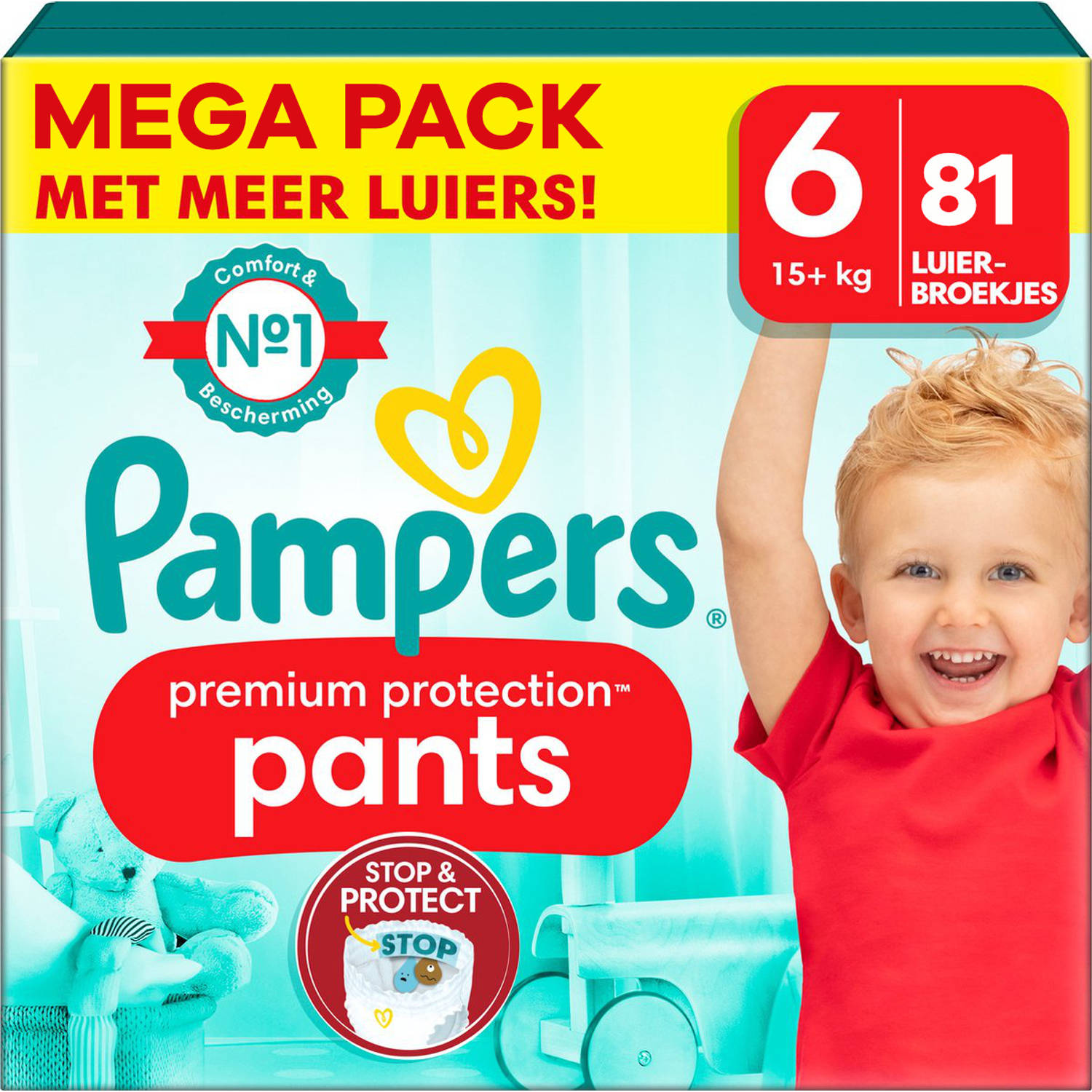 Pampers Premium Protection Pants Maat 6 Mega Pack 81 Stuks 15+ Kg