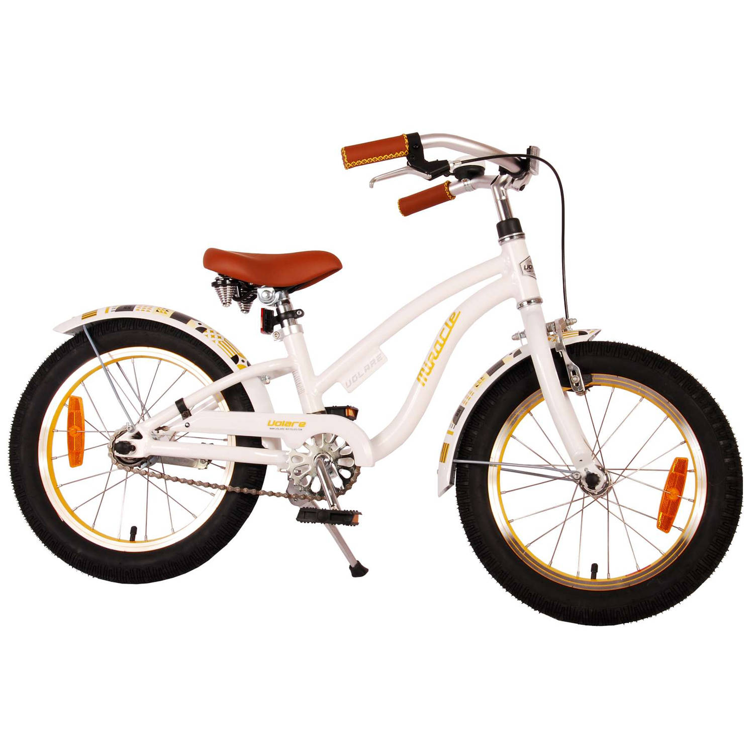 Volare Miracle Cruiser Kinderfiets Meisjes 16 inch Wit -... Wit