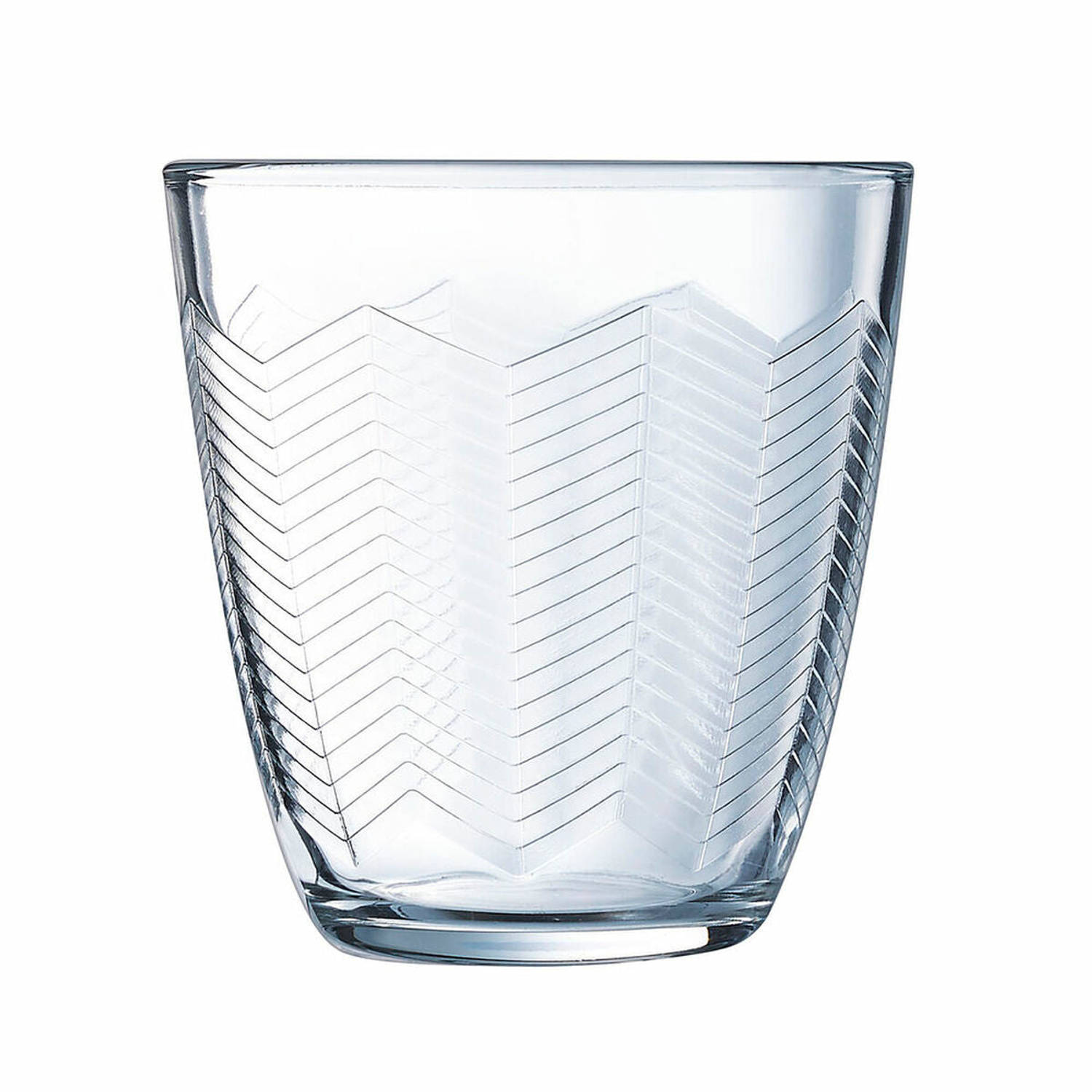 Glazenset Luminarc Concepto Chevron 6 Stuks Transparant Glas (31 cl)