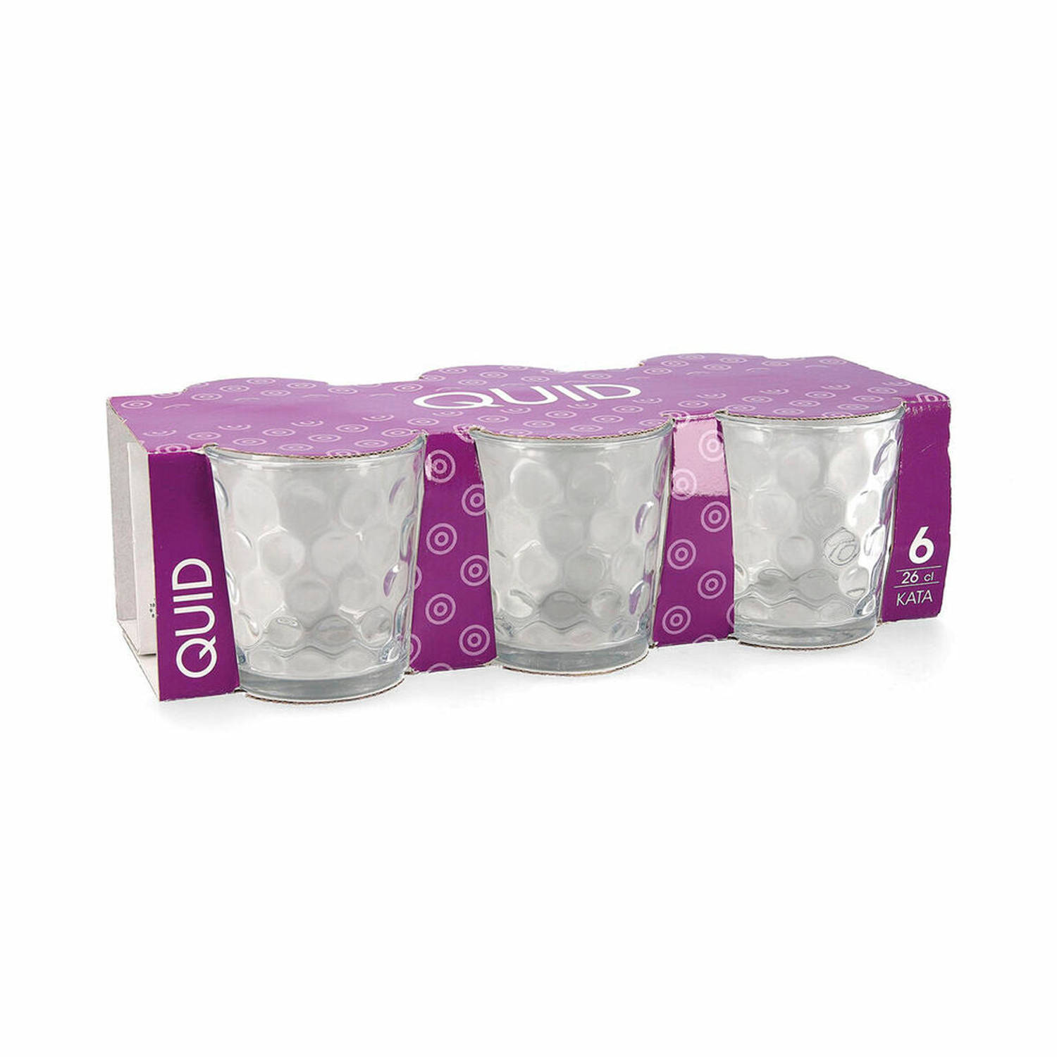 Glazenset Quid Kata Transparant Glas (260 ml) (6 Stuks)