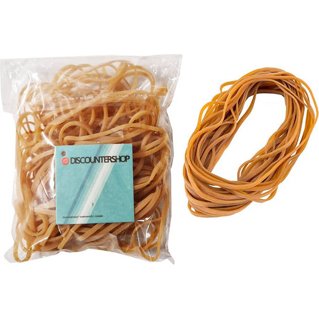 200x elastiekjes rubber met verschillende maten - Hobby & knutsel materiaal