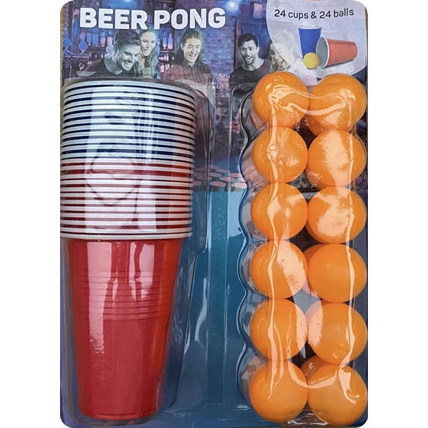 Beer Pong Beerpong - 48 delig - Drankspel - Bier - Bierpong - Bier Pong - Beerpong - Drank - Ping Pong - Drinkbekers -