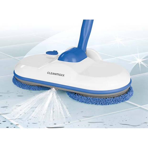 Cleanmaxx Accu Spraymop - Vloermop - Inclusief pads - Wit