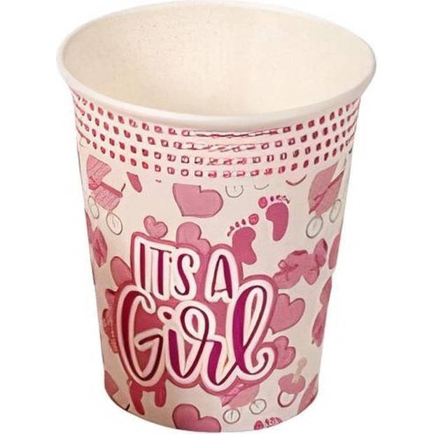 Gerimport Party Cups Girls 250 Ml Paper 8 Pieces