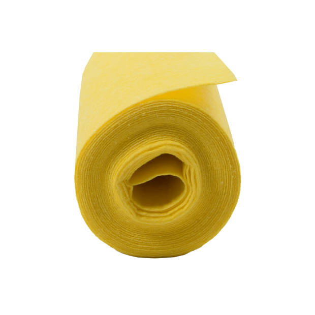 Efficiënte Schoonmaak met Gele Poetsdoeken 4 Meter Lang- Schoonmaakdoeken - 70% Viscose, 30% Polyester –