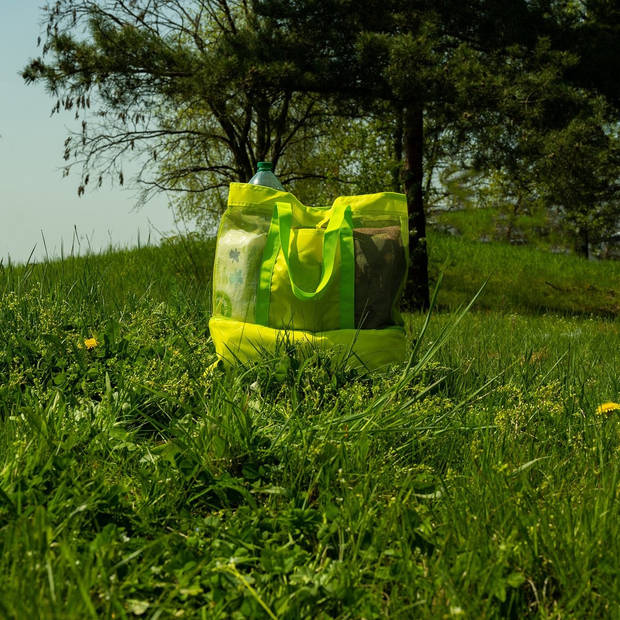 Picknick tas Picknick rugzak groen met ritssluiting Strandtas picknickmand 20 liter Picknickset