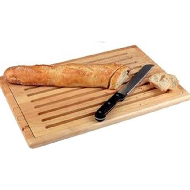 Houten broodsnijplank - Kruimelopvangplank Broodsnijplank -Geen broodmes