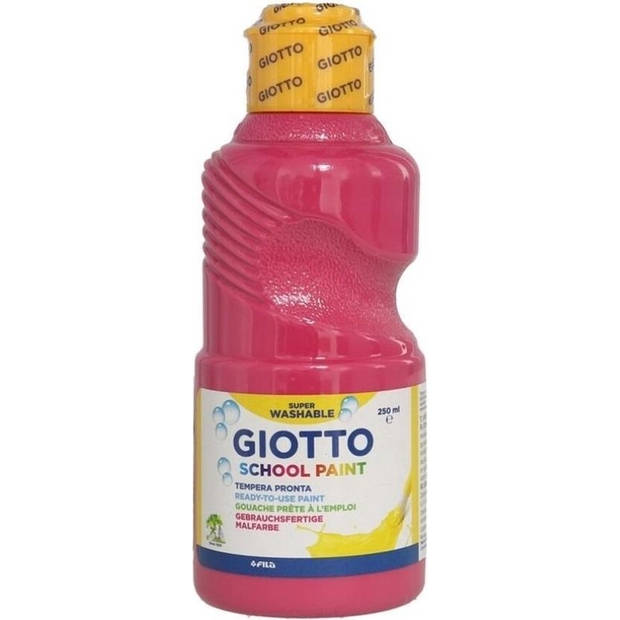 Giotto Plakkaatverf School Paint Junior 250 Ml Magenta