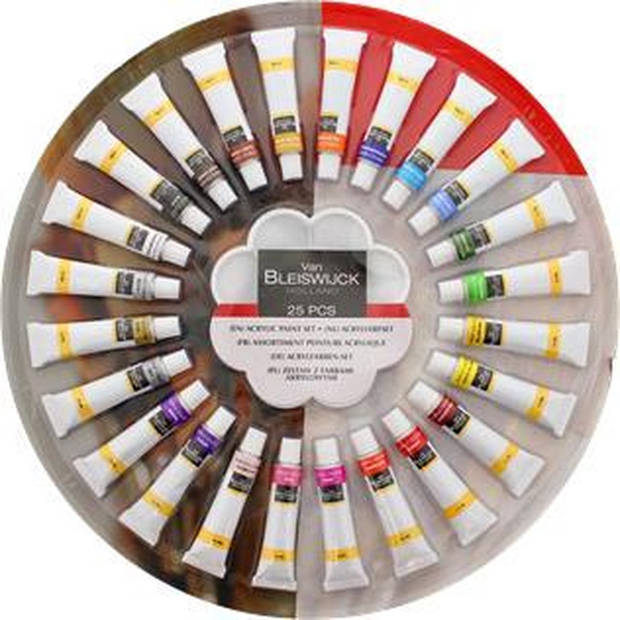 Acrylverf Set Van Bleiswijck Holland - 25 Delig - 12 ML acryl verf Set