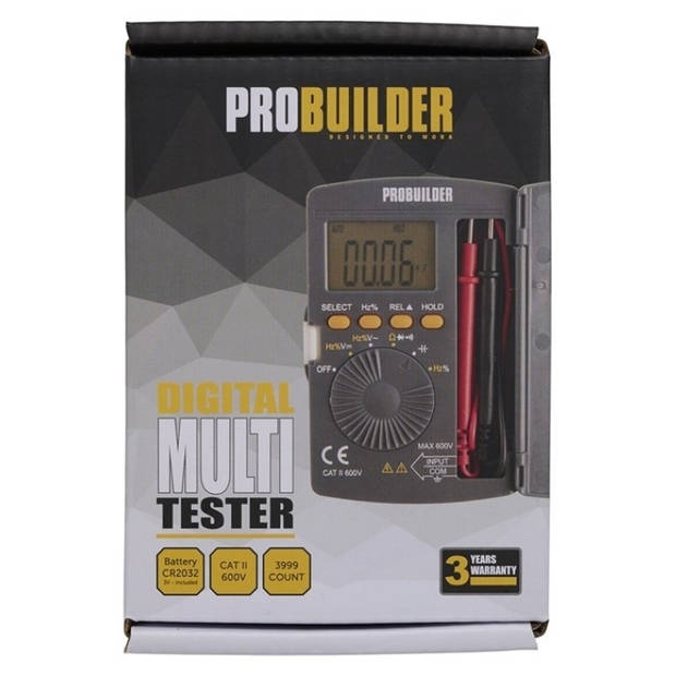 Probuilder Digitale Multimeter AC/DC 600 Volt