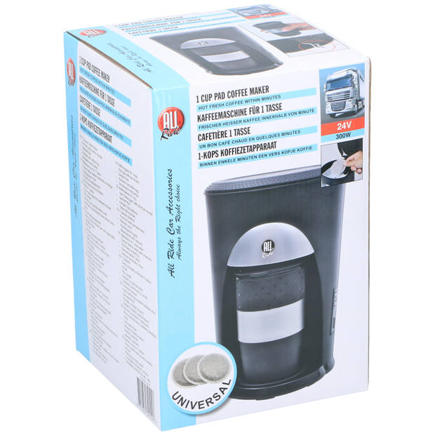 All Ride Coffee Maker - Koffie - Coffee to go - Car Truck 24V - Aktiva 300W - Pad voor 1 kop - incl. mok