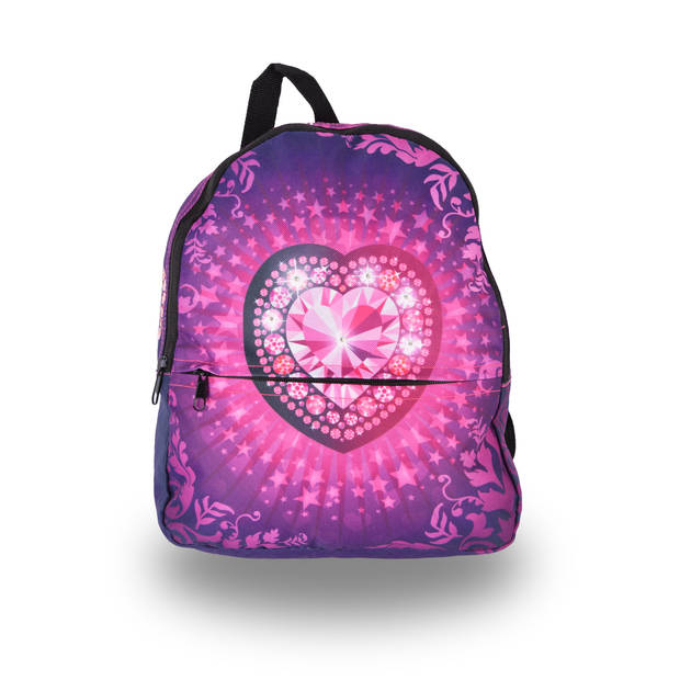 Trendy Kinder Schooltas - Licht en Waterdicht - 28x33x7 cm - Inhoud 2 Liter - Geschikt voor 12 inch Laptop