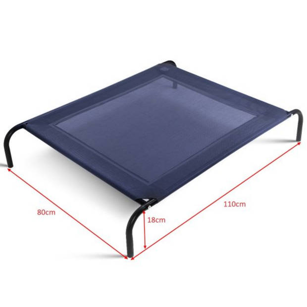 Zenzee - Hondenbed - Hondenstretcher - Honden ligbed - Hondenmand - XL - 110x68cm - Blauw