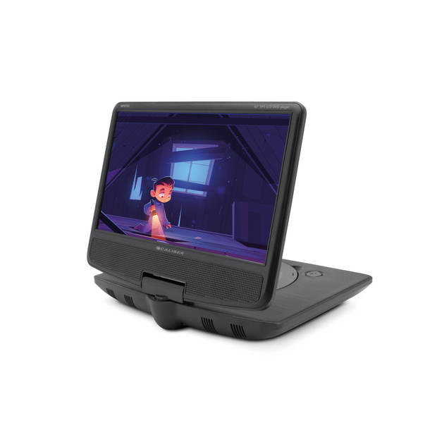 Caliber Draagbare DVD Speler Auto - 10 Inch Scherm met USB en Accu - Koptelefoonaansluiting - Zwart (MPD125)