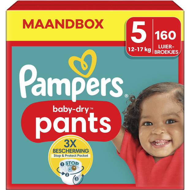 Pampers - Baby Dry Pants - Maat 5 - Maandbox - 160 stuks - 12/17KG