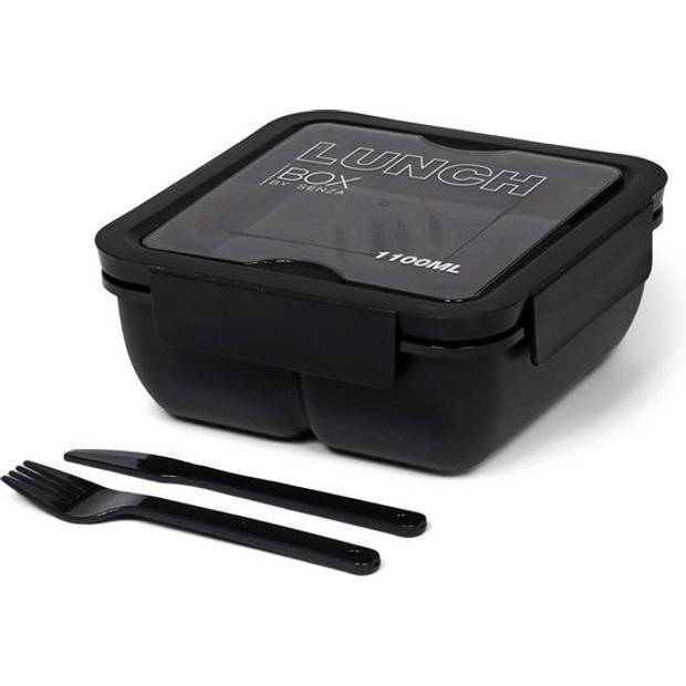SENZA Tarwestro Lunch Box 1100ml Black