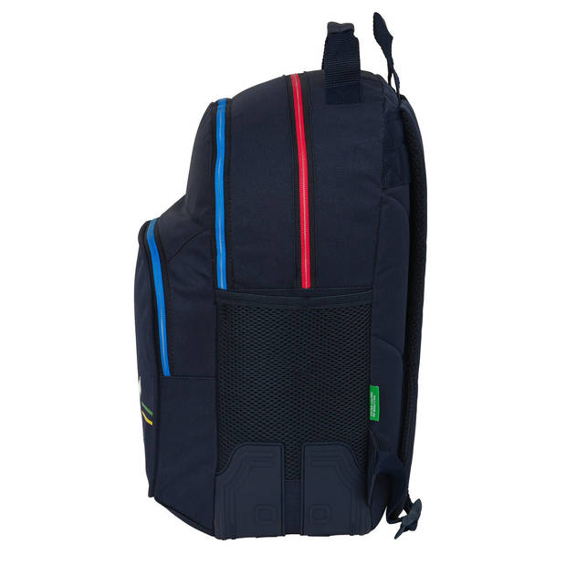 Schoolrugzak Safta Benneton Marineblauw 20 L 32 x 15 x 42 cm