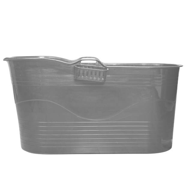 LIFEBATH - Zitbad Mira - Bath Bucket XL - 400L - Ligbad 122 cm - Grijs