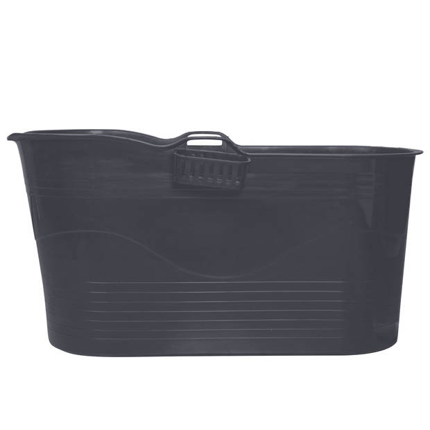 LIFEBATH - Zitbad Mira - Bath Bucket XL - 400L - Ligbad 122 cm - Donkergrijs