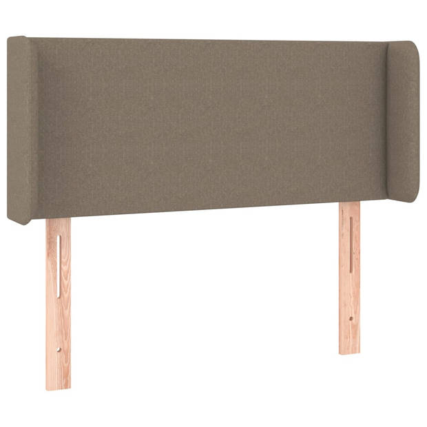 vidaXL Hoofdbord LED 93x16x78/88 cm stof taupe