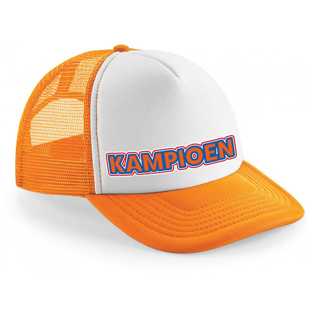 Koningsdag oranje snapback - Kampioen - voor volwassenen - Verkleedhoofddeksels