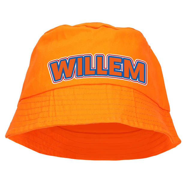 Oranje Koningsdag zonnehoed oranje - Willem - 57-58 cm - Verkleedhoofddeksels