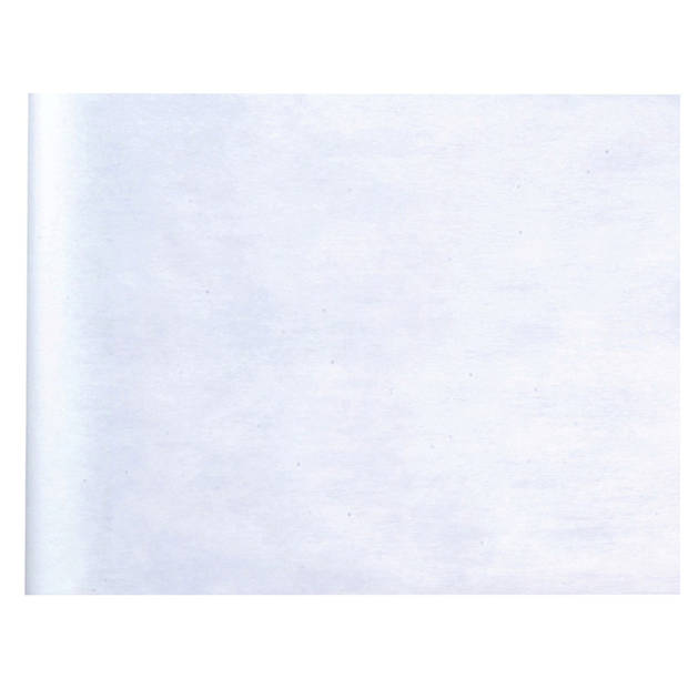 Santex Tafelloper op rol - 2x - polyester - wit - 30 cm x 10 m - Feesttafelkleden